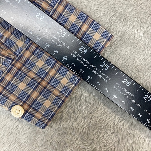 Lyle & Scott Scotland Men's Plaid Button Down Shirt Size‎ L 100% Combed Cotton - Picture 7 of 10